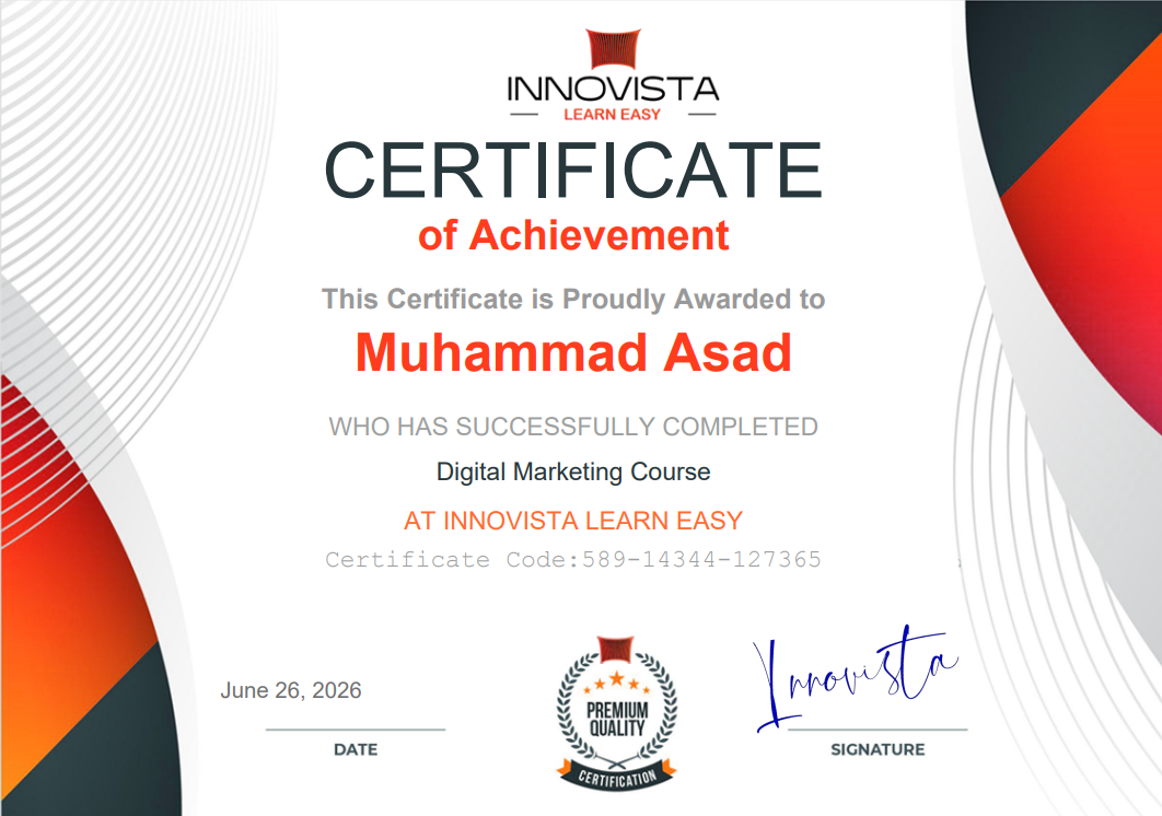 Certification 1